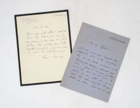 2 lettres autographes signées. LAVEDAN (Henri)