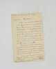 Lettre autographe signée adressée à Georges Feydeau. RABIER (Benjamin)