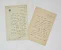 2 lettres autographes signées. GAVAULT (Paul)