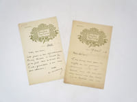 2 lettres autographes signées