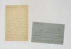 2 lettres autographes signées à Georges Feydeau. BONHEUR (Alice)