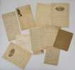 10 lettres autographes signées adressées à Georges Feydeau et une carte de visite avec portrait. COQUELIN CADET (Alexandre Honoré Ernest Coquelin, ...