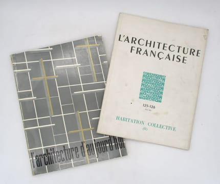 Ensemble de 24 numéros de L'Architecture française [et] 14 numéros de L'Architecture aujourd'hui. [REVUES D'ARCHITECTURE]