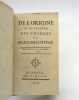 De l'origine et du progrès des charges de Secrétaires d'État. [BRIQUET (Apollin)]