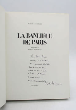 La Banlieue de Paris. CENDRARS (Blaise); DOISNEAU (Robert)
