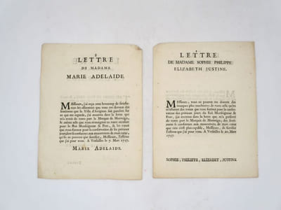 [Recueil de lettres imprimées de la famille de Louis XV adressées à la ville d'Avignon]