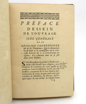 Histoire des variations des églises protestantes. BOSSUET (Jacques Bénigne).