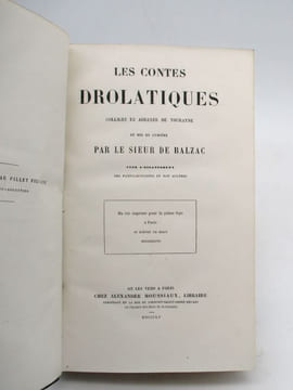 Oeuvres complètes de H. de Balzac. BALZAC (Honoré de)