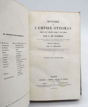 Histoire de l'Empire ottoman depuis son origine jusqu'à nos jours. DE HAMMER (J.)