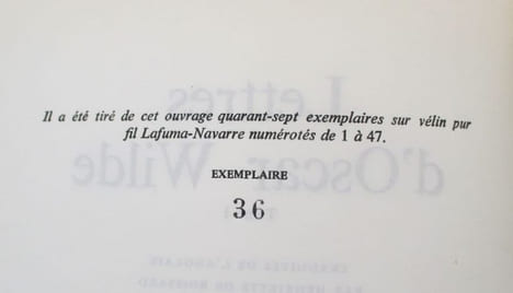 Lettres d'Oscar Wilde. WILDE (Oscar)