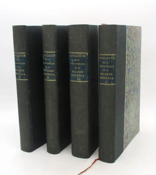 Catalogue de la bibliothèque de M. Ricardo Heredia comte de Benhavis. [BIBLIOPHILIE]
