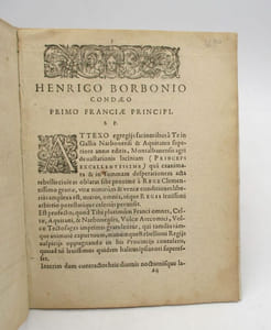 Agri Montalbanensis Devastatio ad Henricum Borbonium condaeum primum stirpis regiae principem