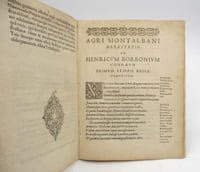 Agri Montalbanensis Devastatio ad Henricum Borbonium condaeum primum stirpis regiae principem