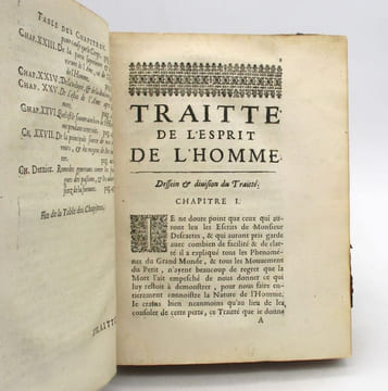 Traitté de l'esprit de l'Homme de ses facultez et fonctions, et de son union avec le corps. Suivant les principes de René Descartes. LA FORGE (Louis ...