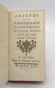 Analyse de la philosophie du chancelier François Bacon avec sa vie