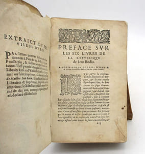 Les Six Livres de la République de J. Bodin