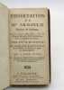 Dissertation de Mr Arnauld docteur de Sorbonne, sur la manière dont Dieu a fait les fréquens Miracle de l'ancienne Loy par le ministère des anges. ...