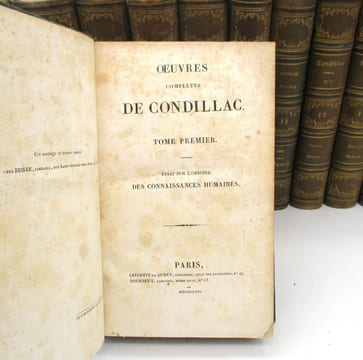 Oeuvres complètes de Condillac. CONDILLAC (Étienne Bonnot de)