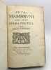 Petri Mambruni soc Iesu Opera Poetica. Accessit Dissertatio de Epico Carmine. MAMBRUN (Pierre)