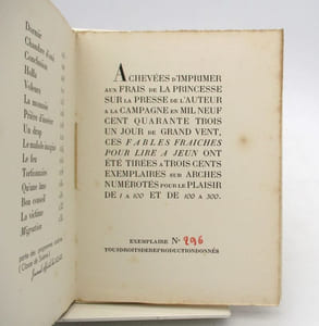 Fables fraîches pour lire à jeun
