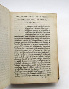 Appiano Alessandrino Delle Guerre civili et esterni de Romani: première partie seule