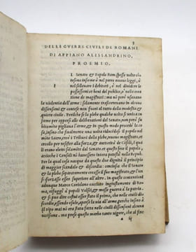 Appiano Alessandrino Delle Guerre civili et esterni de Romani: première partie seule. APPIEN
