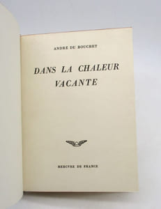Dans la chaleur vacante
