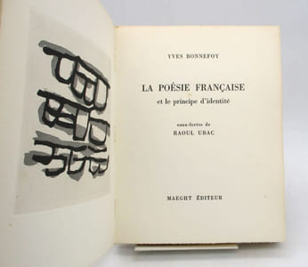 La Poésie française et le Principe d'identité