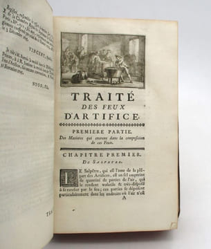Traité des feux d'artifice pour le spectacle. [PERRINET D'ORVAL (Jean-Charles); FREZIER (Amédée-François)]