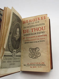 Mémoires de la vie de Jacques-Auguste de Thou, conseiller d'état et président à mortier