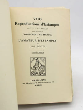 Manuel de l'amateur d'estampes des XIXe et XXe siècles [avec] Complément du Manuel de l'amateur d'estampes des XIXe et XXe siècles. DELTEIL (Loÿs)