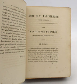Esquisses parisiennes. BANVILLE (Théodore de)