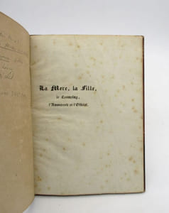 La Mère, la Fille, le Tesmoing, l'Amoureux et l'Official