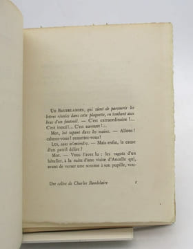 Une colère de Charles Baudelaire - Lettres inédites. CRÉPET (Jacques)