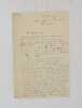 Lettre autographe sign&eacute;e. TAINE (Hippolyte)