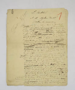 La Révolution : manuscrit autographe signé Jacques Vingtras