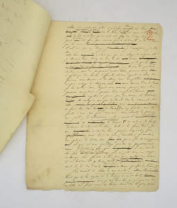 La Révolution : manuscrit autographe signé Jacques Vingtras