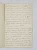 De la patience : manuscrit autographes sign&eacute;. ABRANT&Egrave;S (Laure Junot, duchesse d')