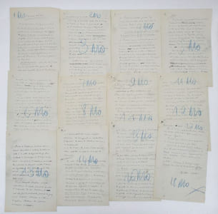 Courrier de Paris : manuscrit autographe signé