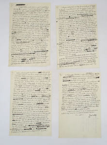 [Critique des Lettres à la fiancée de André Le Breton] : manuscrit autographe signé