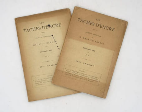Les Taches d'encre. BARRÈS (Maurice)