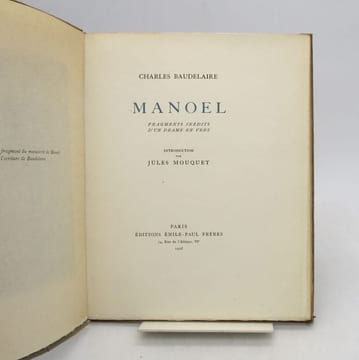 Manoël. BAUDELAIRE (Charles)