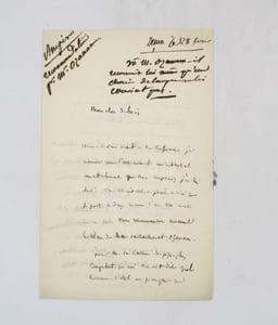 Lettre autographe signée