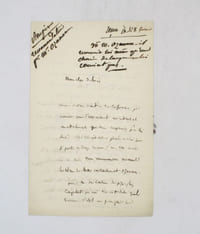 Lettre autographe signée
