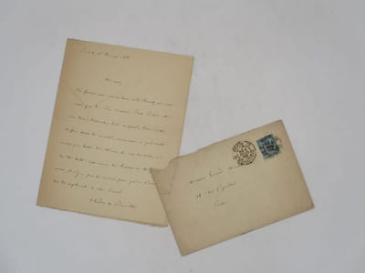 Lettre autographe signée