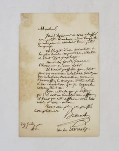 Lettre autographe signée