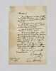 Lettre autographe sign&eacute;e. BALLANCHE (Pierre Simon)
