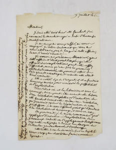 Lettre autographe signée