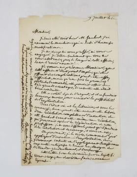 Lettre autographe signée. BALLANCHE (Pierre Simon)