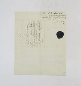 Lettre allographe signée